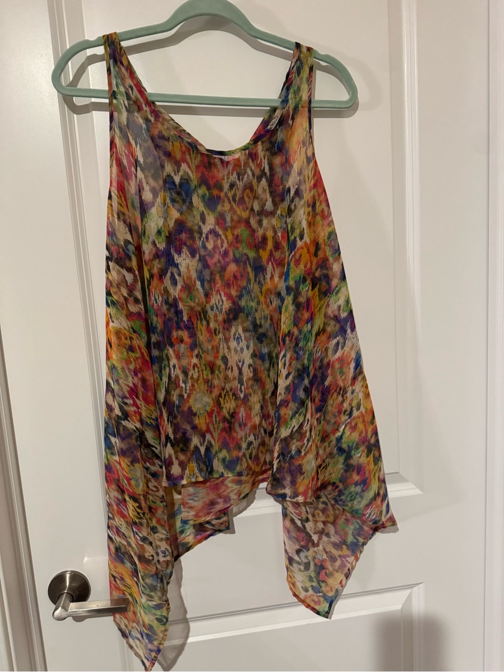 i jeans by Buffalo Multicolor Printed Handkerchief Hem Tank Top